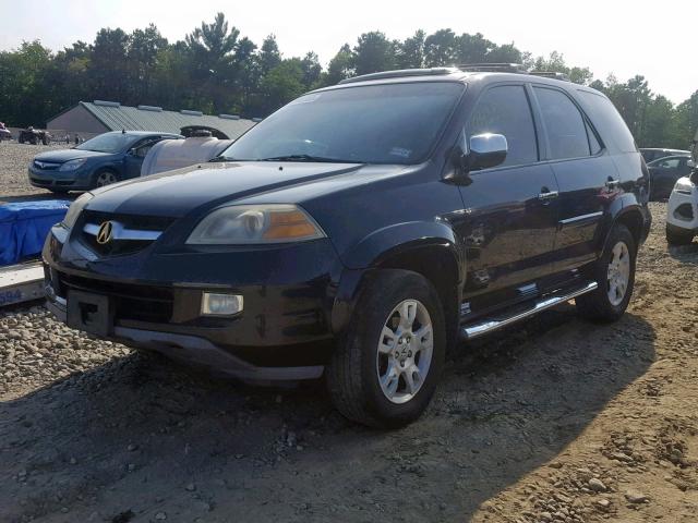 2HNYD18966H536093 - 2006 ACURA MDX TOURIN BLACK photo 2