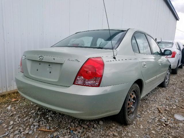 KMHDN46D64U745057 - 2004 HYUNDAI ELANTRA GREEN photo 4