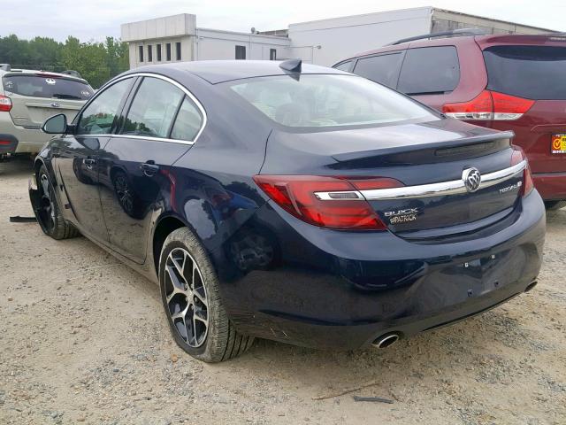 2G4GL5EXXH9182084 - 2017 BUICK REGAL SPOR BLUE photo 3