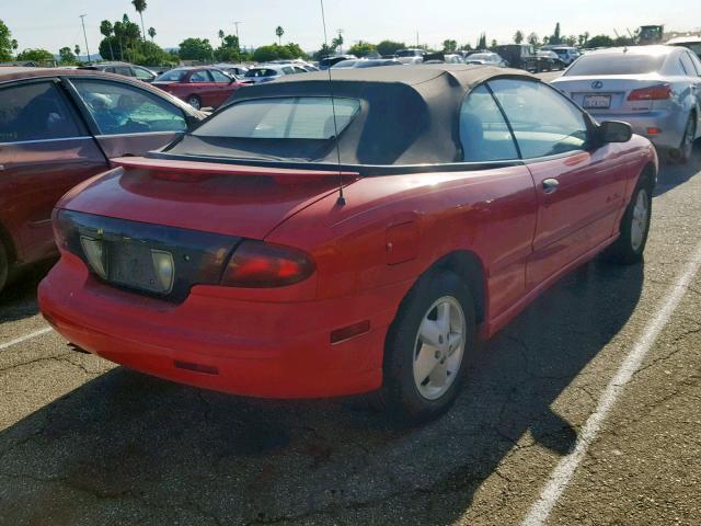 4G2JB32T7WB205595 - 1998 PONTIAC SUNFIRE SE RED photo 4