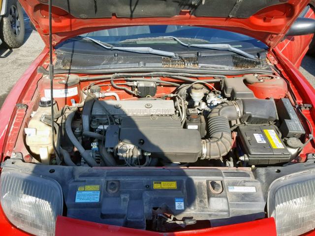 4G2JB32T7WB205595 - 1998 PONTIAC SUNFIRE SE RED photo 7