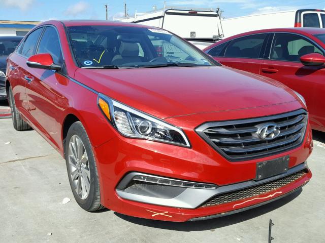 5NPE34AF6HH449348 - 2017 HYUNDAI SONATA SPO BURGUNDY photo 1