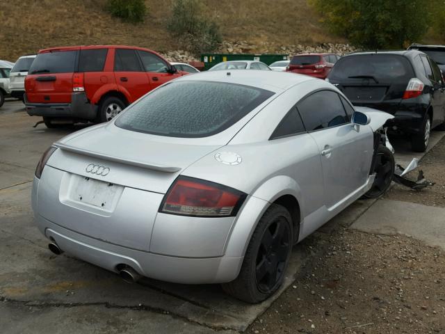 TRUWT28N111015993 - 2001 AUDI TT QUATTRO SILVER photo 4