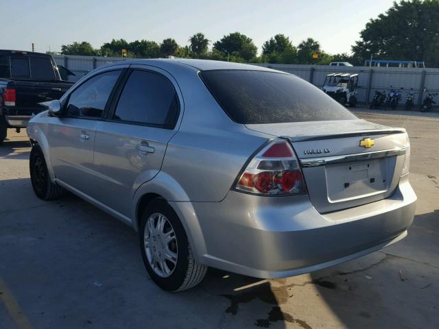 KL1TG5DE6BB175847 - 2011 CHEVROLET AVEO LT SILVER photo 3