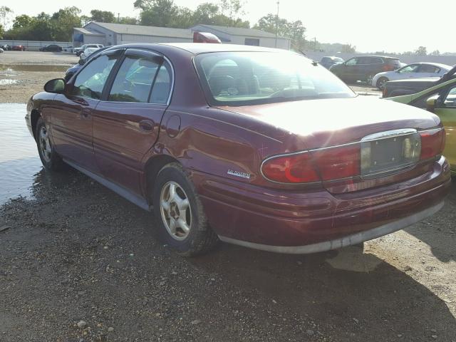 1G4HR54K81U198009 - 2001 BUICK LESABRE LI BURGUNDY photo 3