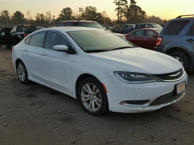 1C3CCCAB0FN722333 - 2015 CHRYSLER 200 LIMITE WHITE photo 1