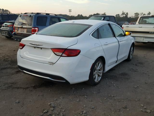 1C3CCCAB0FN722333 - 2015 CHRYSLER 200 LIMITE WHITE photo 4