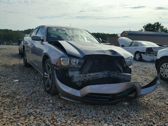 2C3CDXJG4DH656374 - 2013 DODGE CHARGER SX GRAY photo 1