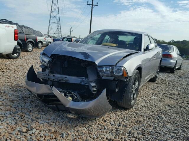 2C3CDXJG4DH656374 - 2013 DODGE CHARGER SX GRAY photo 2