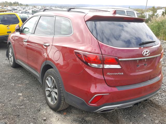 KM8SNDHF3HU254103 - 2017 HYUNDAI SANTA FE S RED photo 3