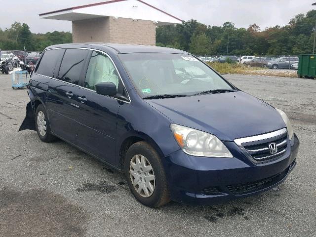 5FNRL38267B073570 - 2007 HONDA ODYSSEY LX BLUE photo 1