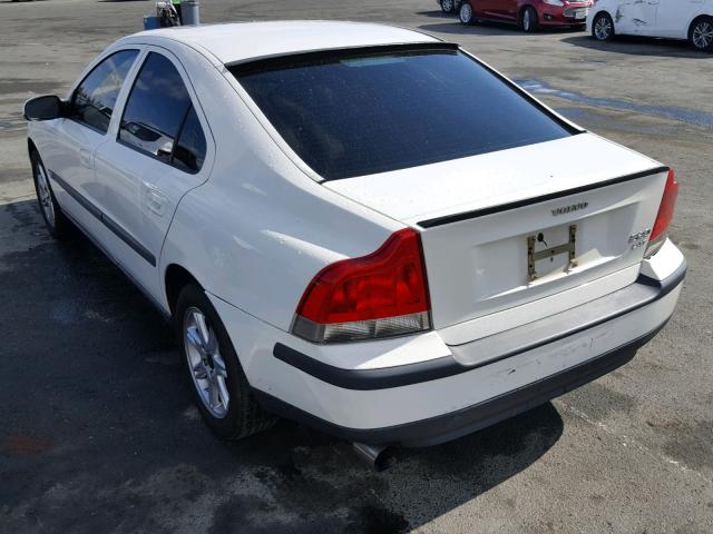 YV1RS58D622132171 - 2002 VOLVO S60 2.4T WHITE photo 3