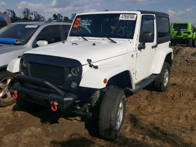 1C4GJWBG0DL513858 - 2013 JEEP WRANGLER S WHITE photo 2