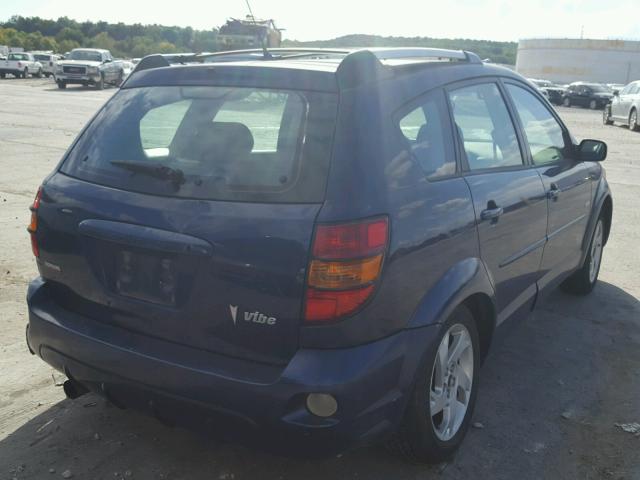 5Y2SL62864Z401267 - 2004 PONTIAC VIBE BLUE photo 4