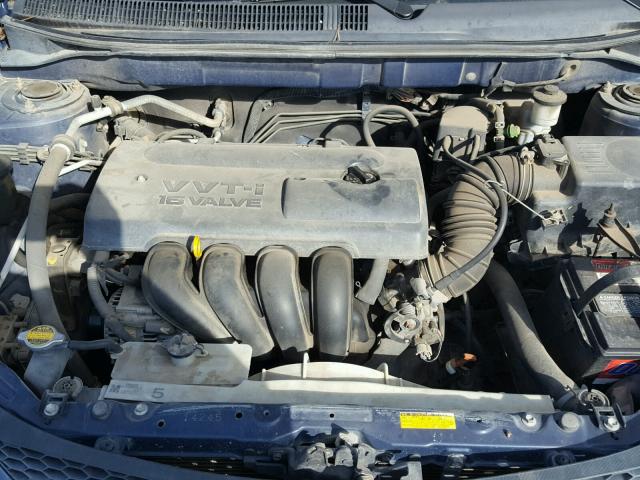 5Y2SL62864Z401267 - 2004 PONTIAC VIBE BLUE photo 7