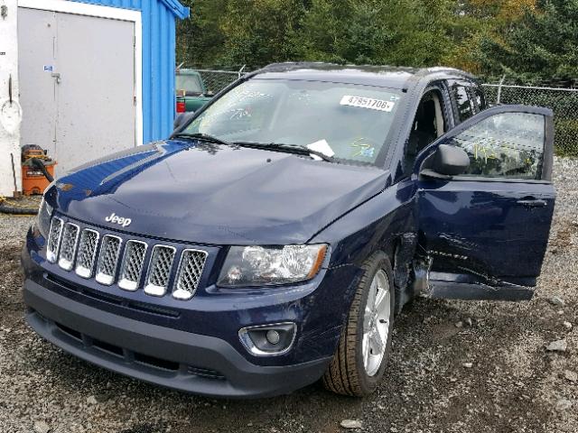 1C4NJCAA5ED662233 - 2014 JEEP COMPASS SP ლურჯი ფოტო 2