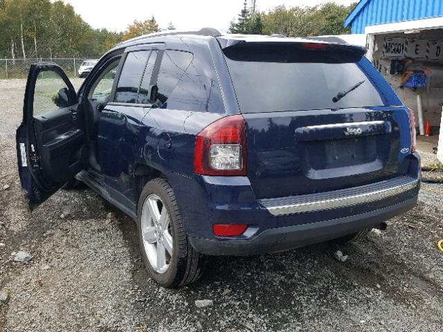 1C4NJCAA5ED662233 - 2014 JEEP COMPASS SP ლურჯი ფოტო 3