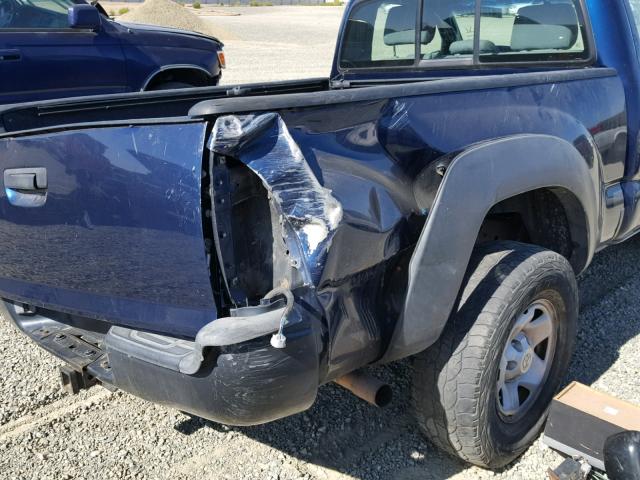 5TEPX42N67Z432452 - 2007 TOYOTA TACOMA BLUE photo 9