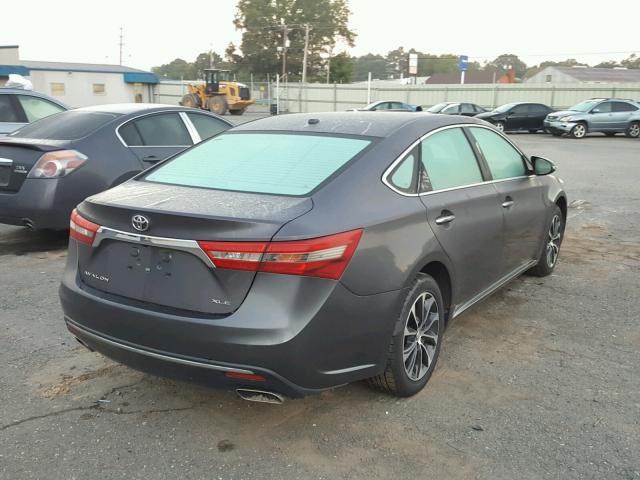 4T1BK1EB3GU194993 - 2016 TOYOTA AVALON XLE CHARCOAL photo 4