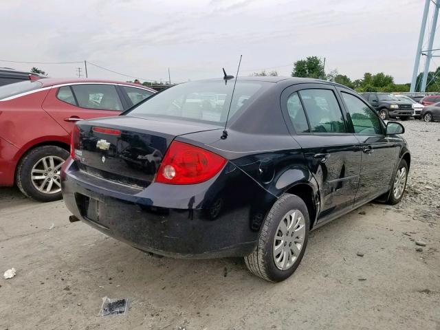 1G1AT58H197149453 - 2009 CHEVROLET COBALT BLACK photo 4