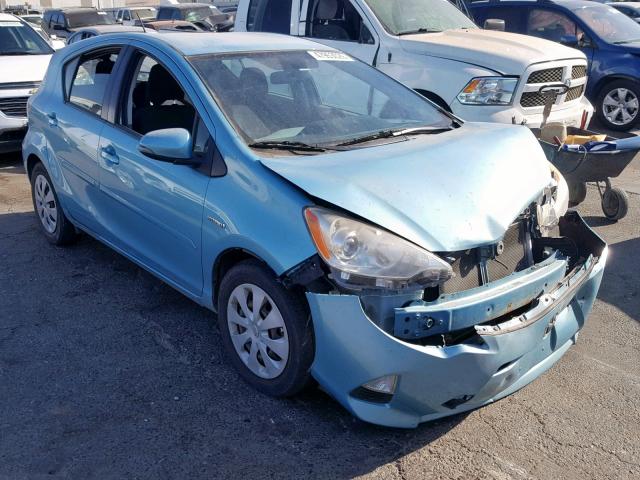 JTDKDTB34C1015055 - 2012 TOYOTA PRIUS C BLUE photo 1