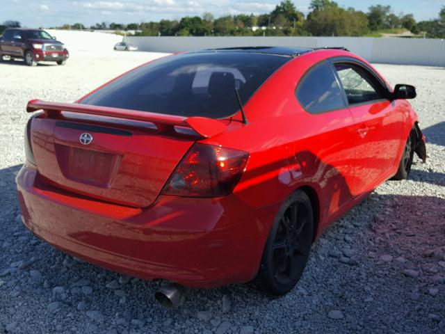JTKDE177550053725 - 2005 TOYOTA SCION TC წითელი ფოტო 4