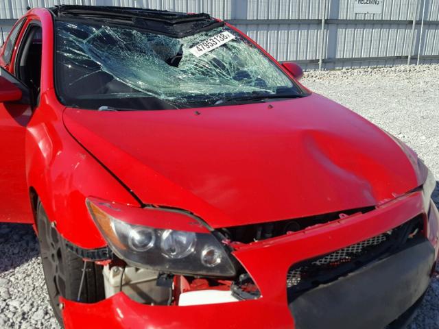 JTKDE177550053725 - 2005 TOYOTA SCION TC წითელი ფოტო 9