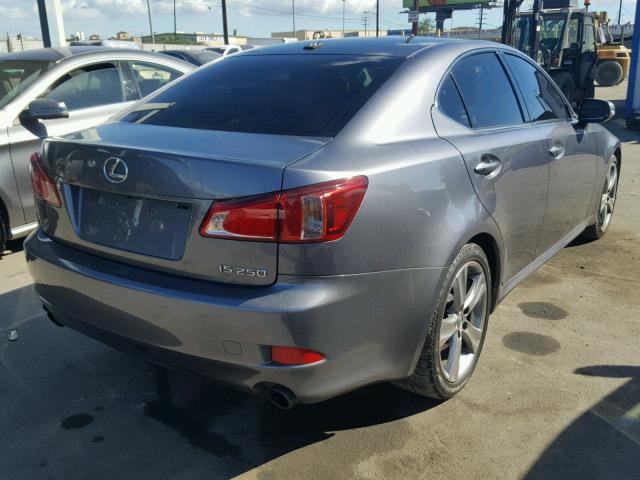 JTHBF5C22D5190845 - 2013 LEXUS IS 250 CHARCOAL photo 4