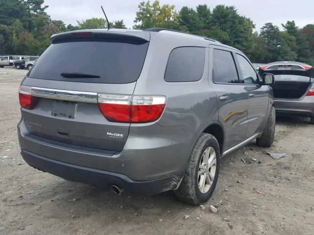 1D4RE4GG2BC695895 - 2011 DODGE DURANGO CR GRAY photo 4