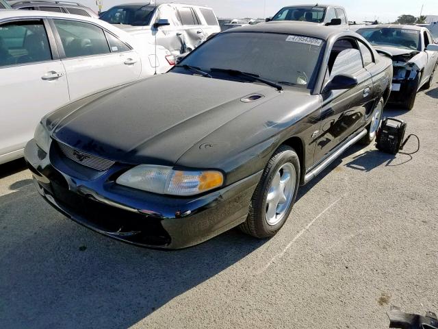 1FALP42XXVF136141 - 1997 FORD MUSTANG GT BLACK photo 2