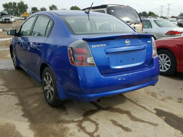 3N1AB6AP9CL751007 - 2012 NISSAN SENTRA 2.0 BLUE photo 3