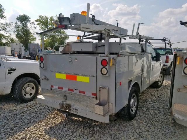 1FDSF30548EC23060 - 2008 FORD F350 SRW S WHITE photo 4