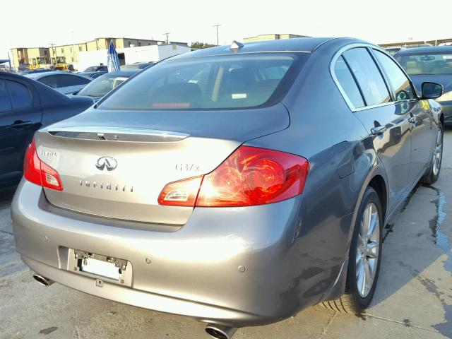 JN1CV6AR8BM401132 - 2011 INFINITI G37 GRAY photo 4