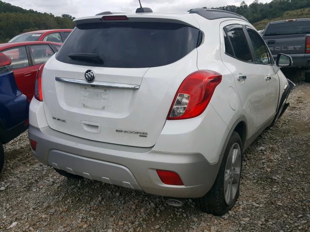 KL4CJFSB1FB206432 - 2015 BUICK ENCORE CON WHITE photo 4