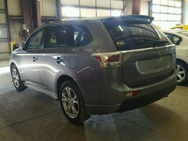 JA4AZ3A37EZ014530 - 2014 MITSUBISHI OUTLANDER GRAY photo 3