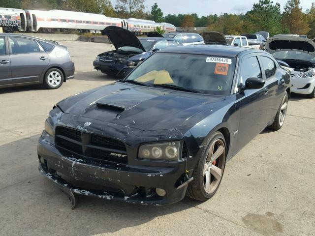 2B3KA73W28H107896 - 2008 DODGE CHARGER SR BLACK photo 2