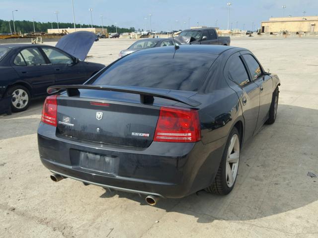 2B3KA73W28H107896 - 2008 DODGE CHARGER SR BLACK photo 4