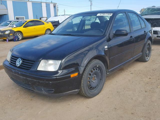 3VWPD69M81M174454 - 2001 VOLKSWAGEN JETTA WOLF BLACK photo 2