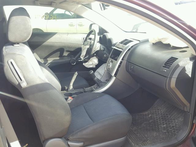 JTKDE177050053793 - 2005 TOYOTA SCION TC 栗色 照片 5