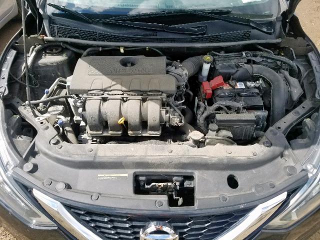 3N1AB7APXGY264784 - 2016 NISSAN SENTRA S BLACK photo 7