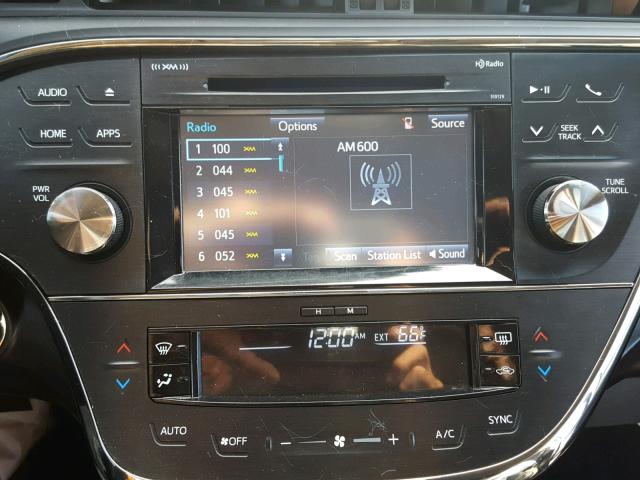 4T1BK1EBXHU251823 - 2017 TOYOTA AVALON XLE BLACK photo 9