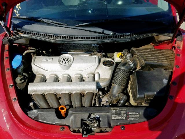 3VWRF31Y38M413211 - 2008 VOLKSWAGEN NEW BEETLE წითელი ფოტო 7