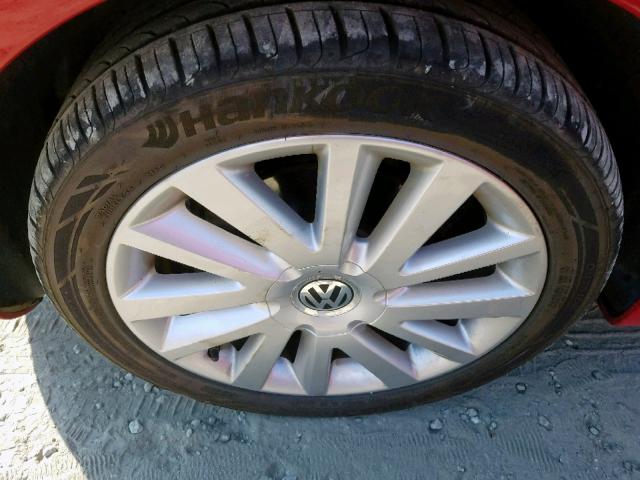 3VWRF31Y38M413211 - 2008 VOLKSWAGEN NEW BEETLE წითელი ფოტო 9