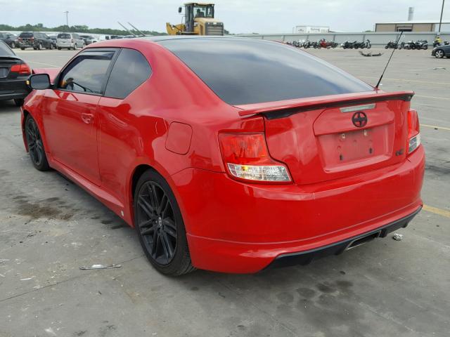 JTKJF5C77D3049735 - 2013 TOYOTA SCION TC RED photo 3