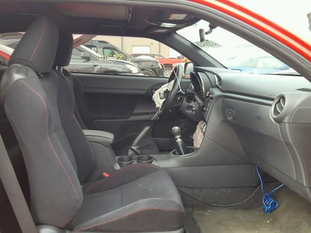 JTKJF5C77D3049735 - 2013 TOYOTA SCION TC RED photo 5