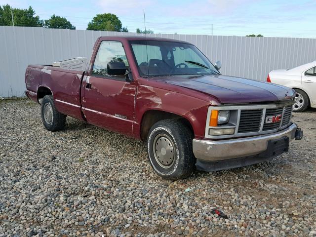 1GTEC14Z8PE512310 - 1993 GMC SIERRA C15 BURGUNDY photo 1