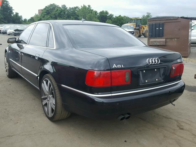 WAUML44D72N008340 - 2002 AUDI A8 L QUATT BLACK photo 3