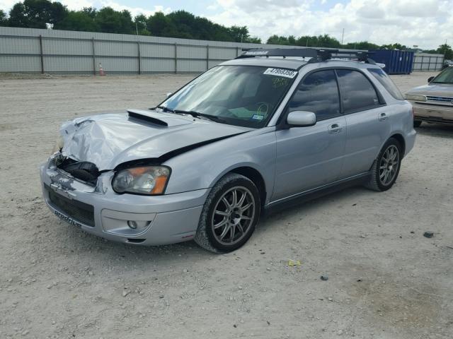 JF1GG29654G805203 - 2004 SUBARU IMPREZA WR SILVER photo 2