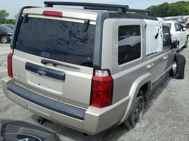 1J8HG48K67C626598 - 2007 JEEP COMMANDER GOLD photo 4