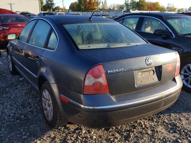 WVWPD63B82P302844 - 2002 VOLKSWAGEN PASSAT GLS GRAY photo 3